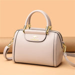 Granded Branded Cowhide Leather Handbag