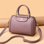 Granded Branded Cowhide Leather Handbag