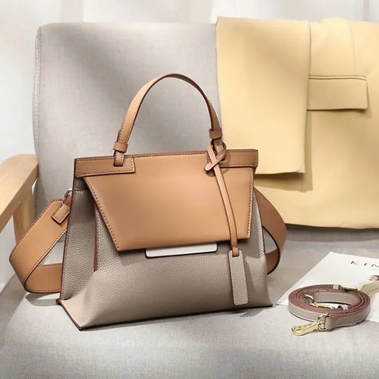 patchwork Designer Wide Strap Female Handbag