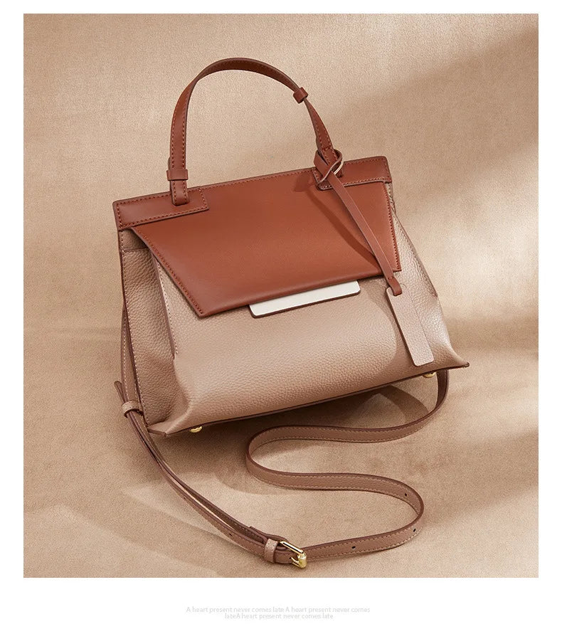 patchwork Designer Wide Strap Female Handbag