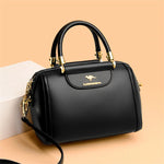Granded Branded Cowhide Leather Handbag