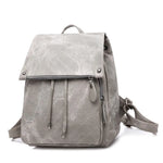 Vintage Leather Bagpack Women Backpacks