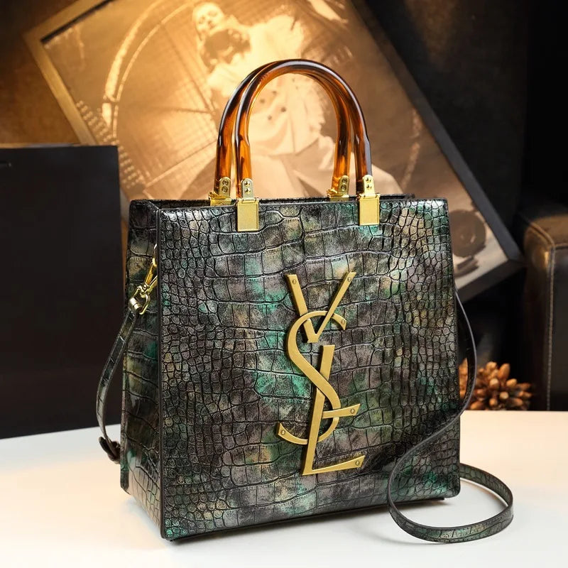 New Spring All-match Alligator Pattern Atmosphere Middle-aged Bag