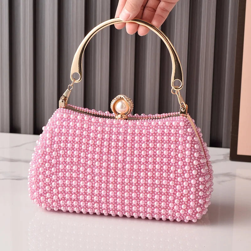 Elegant Pearl Evening Clutch Bags For Women