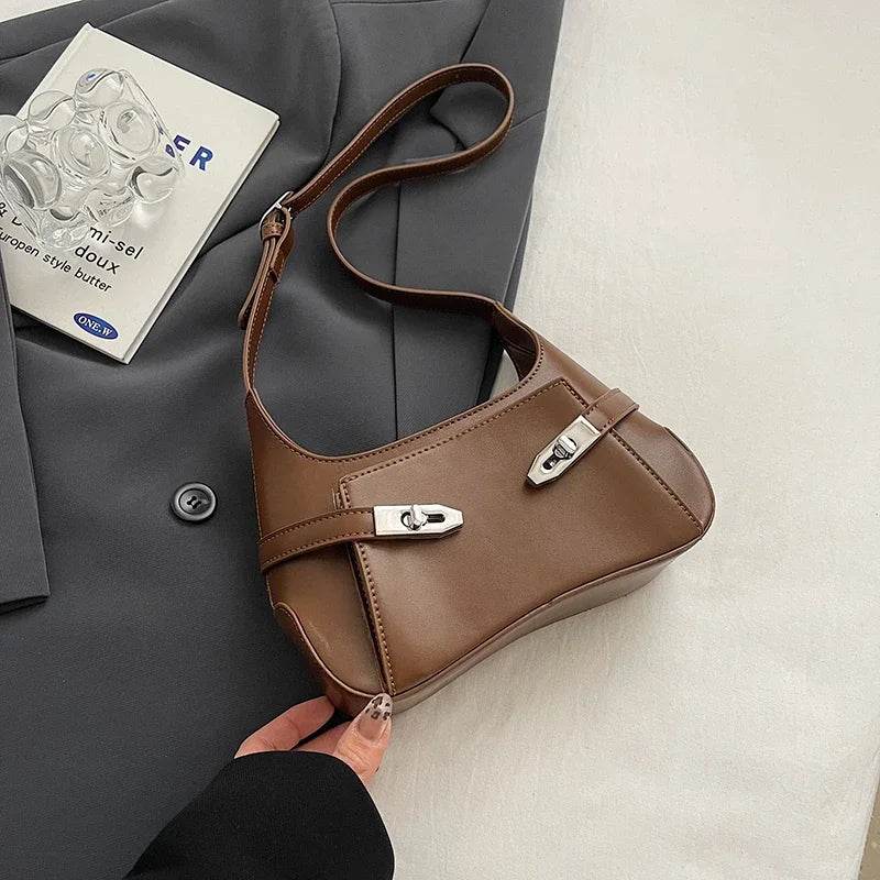 LEFTSIDE Small PU Leather Shoulder Bags For Women