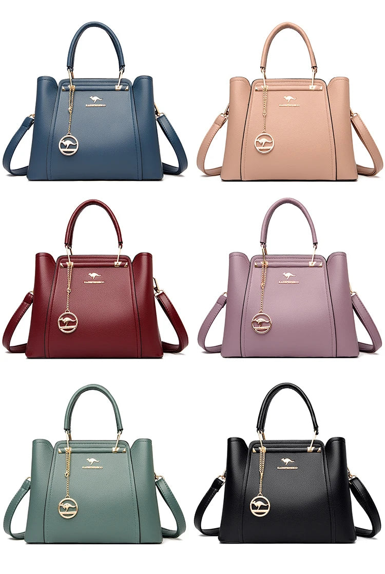 Women Luxury Designer Soft Leather Handbags