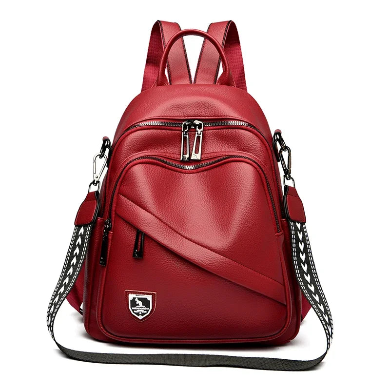 New Women High Quality Leather Backpacks