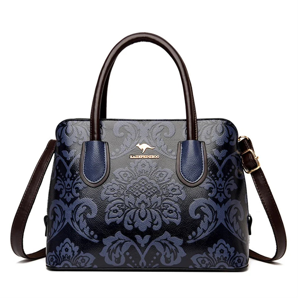 Luxury Flower Pattern Designer Handbag
