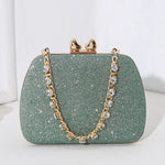 Heart-shaped Diamond Dolly Clutch Bags
