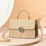 Luxury Embossed Leather Flap Shoulder & Crossbody Bag