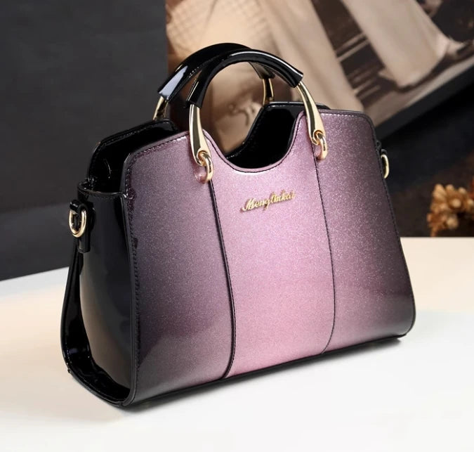 Fashionable and simple genuine leather mother bag