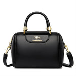 Granded Branded Cowhide Leather Handbag