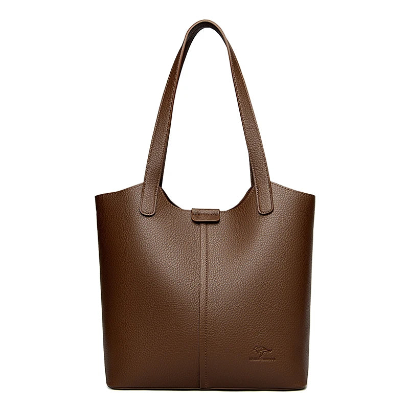 Women PU Leather Handbags Ladies Large Tote Bag