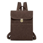 Women's leather vintage outdoor travel backpack