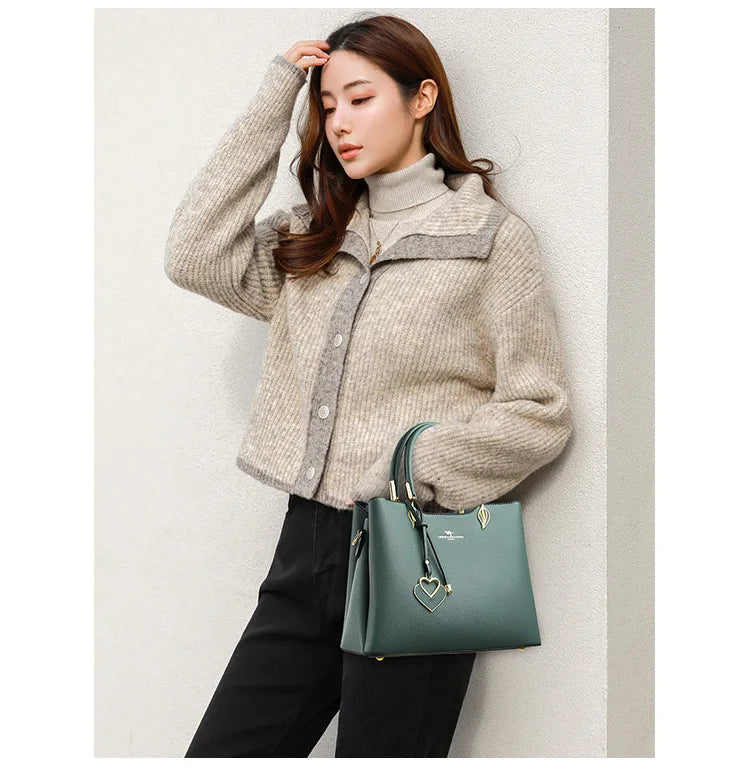 New 2025 Women Multi-layers Top-handle Bag
