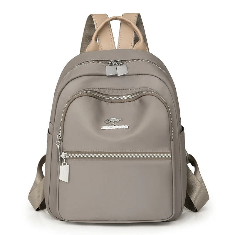 New Fashion Ladies Large Capacity Solid Color Nylon Lightweight Bags