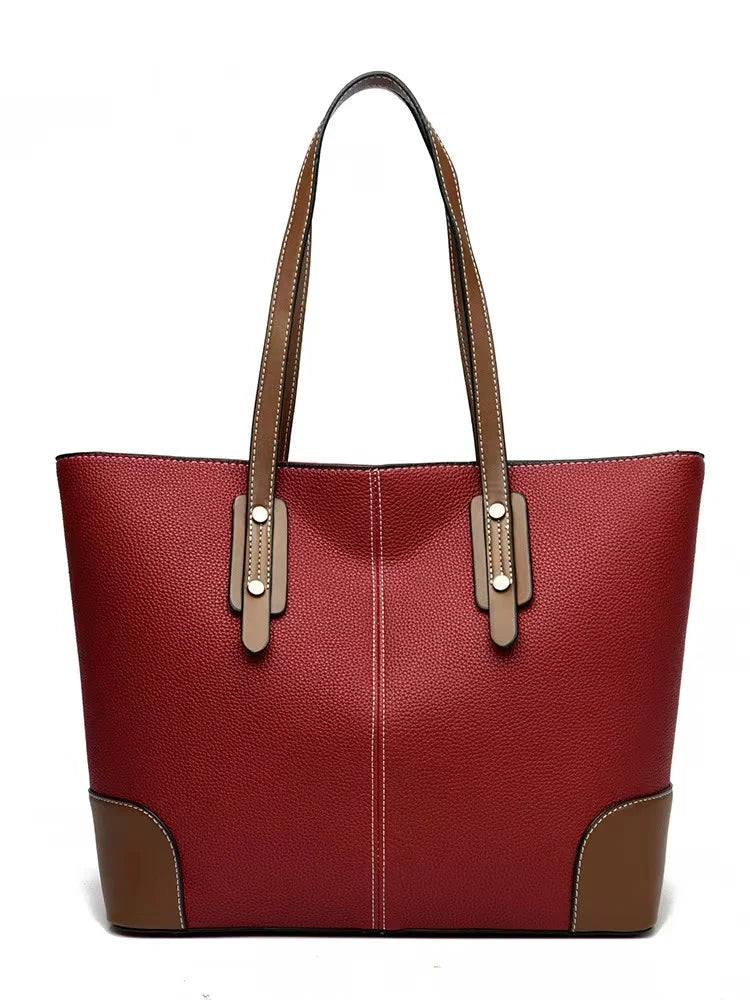 Solid Color Buckets Bag for Women