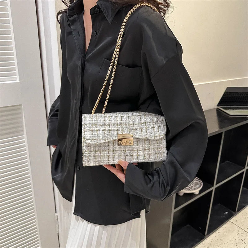 New Fashion Luxury Plaid Women Bag