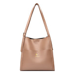 Luxury Leather Bucket Shoulde Tote