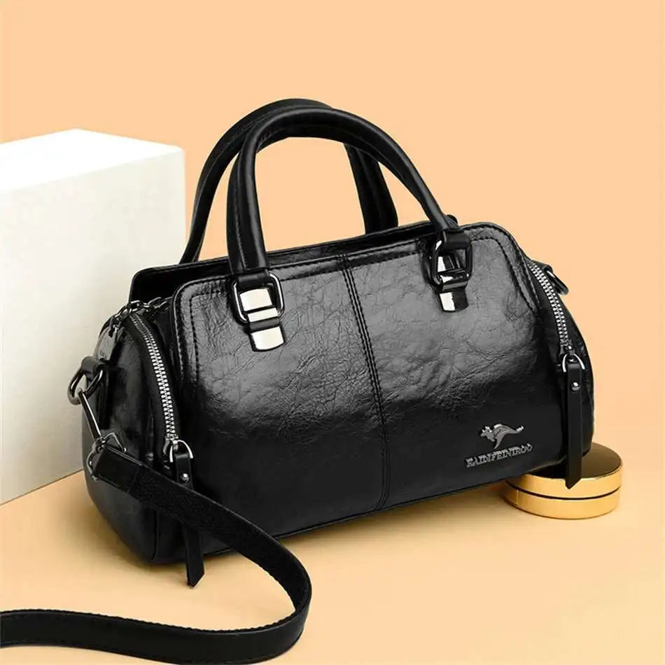 High Quality Soft Leather Top-handle Bags