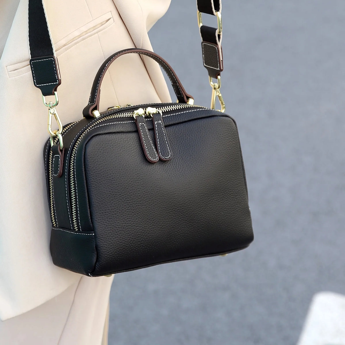 Genuine Leather cowhide Women's Handbag
