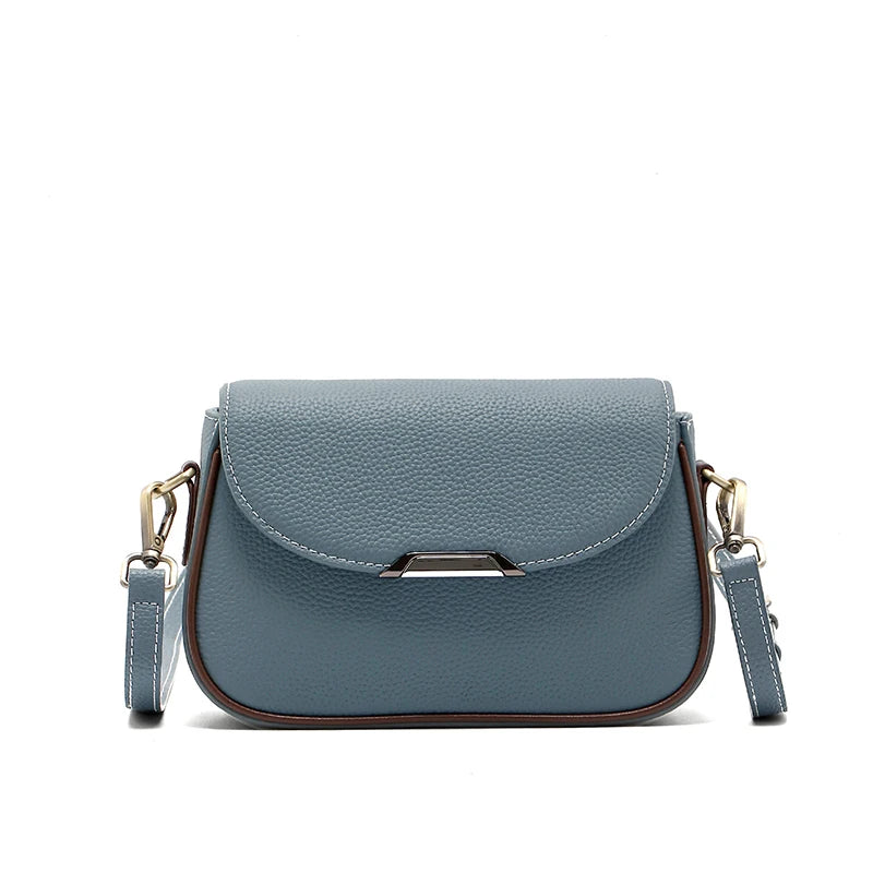 Natural Cowhide Leather Women's Crossbody Bag