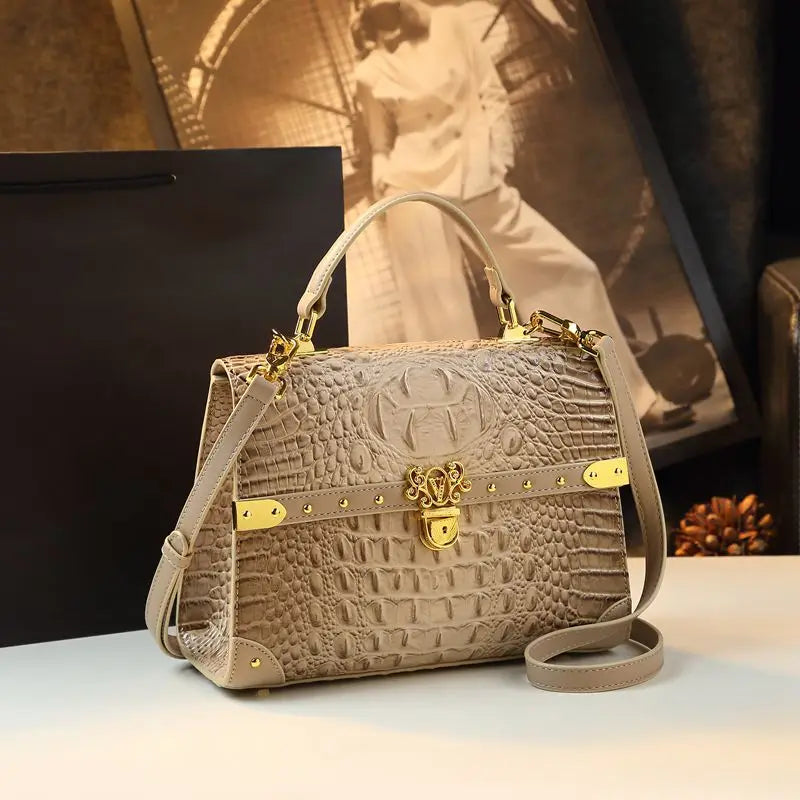 New Crocodile Print Handbag