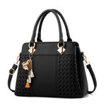 Vintage Luxury Women's Leather Handbag & Wallet Set