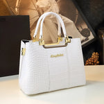 New Fashion Brand Crocodile Pattern Lady Portable Tote Bag