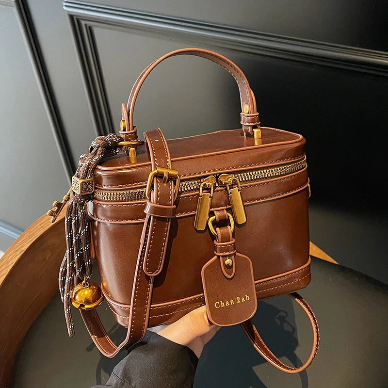 Luxury Burgundy Crossbody Bag