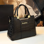 New Fashion Brand Crocodile Pattern Lady Portable Tote Bag