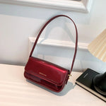 Luxury Ladies Lacquer Leather Shining Fashion Letter Underarm Bags Elegant Classics Commuting Shoulder Bag