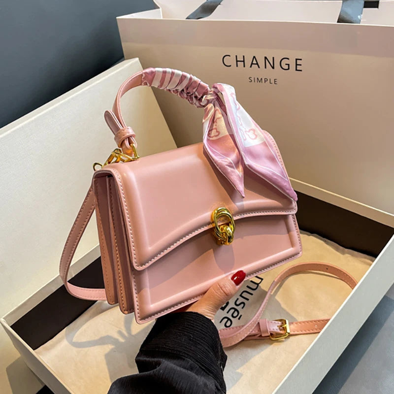 Bow Decor Lightweight Flap Bag