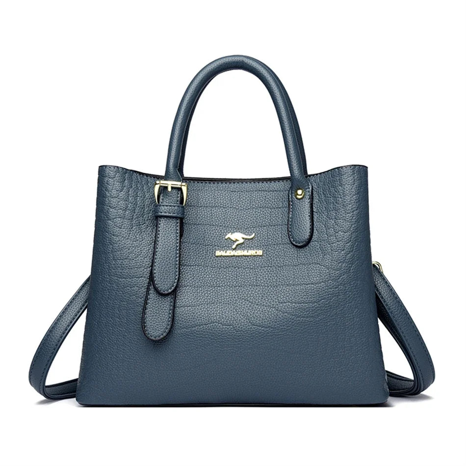 3-Layers Ladies Crocodile Patterned Handbags