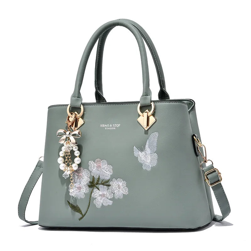 Fashionable Embroidered Crossbody Women'S Handbag
