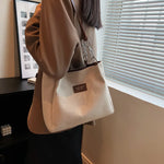 Large-Volume Suede Stylish Commuter Tote Bag For Ladies