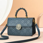 Luxury Embossed Leather Flap Shoulder & Crossbody Bag
