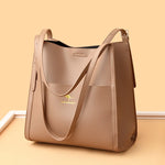 Luxury Leather Bucket Shoulde Tote