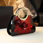 Patent Women Leather Fashion Handbags Glossy Faux