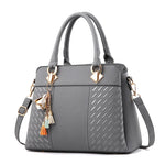 Vintage Luxury Women's Leather Handbag & Wallet Set