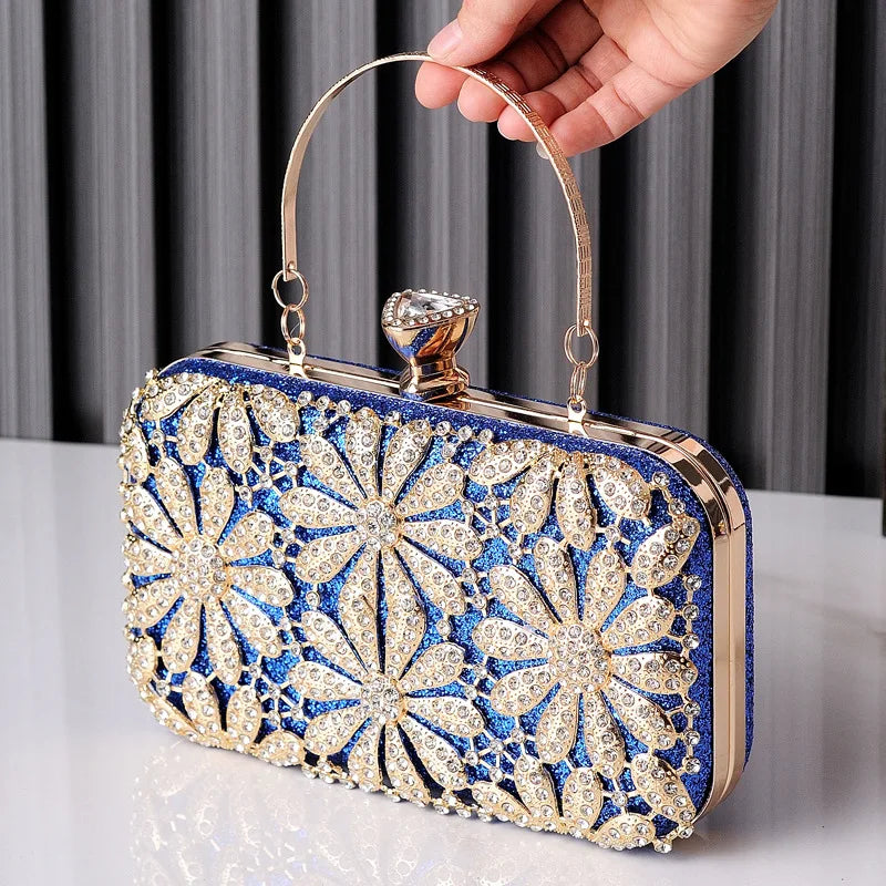 Flower Water Diamond Clutch