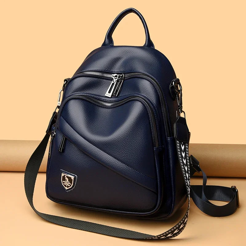 New Women High Quality Leather Backpacks