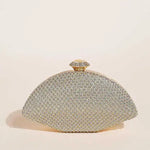 Elegant Crystal Diamond Shiny Banquet Clutch