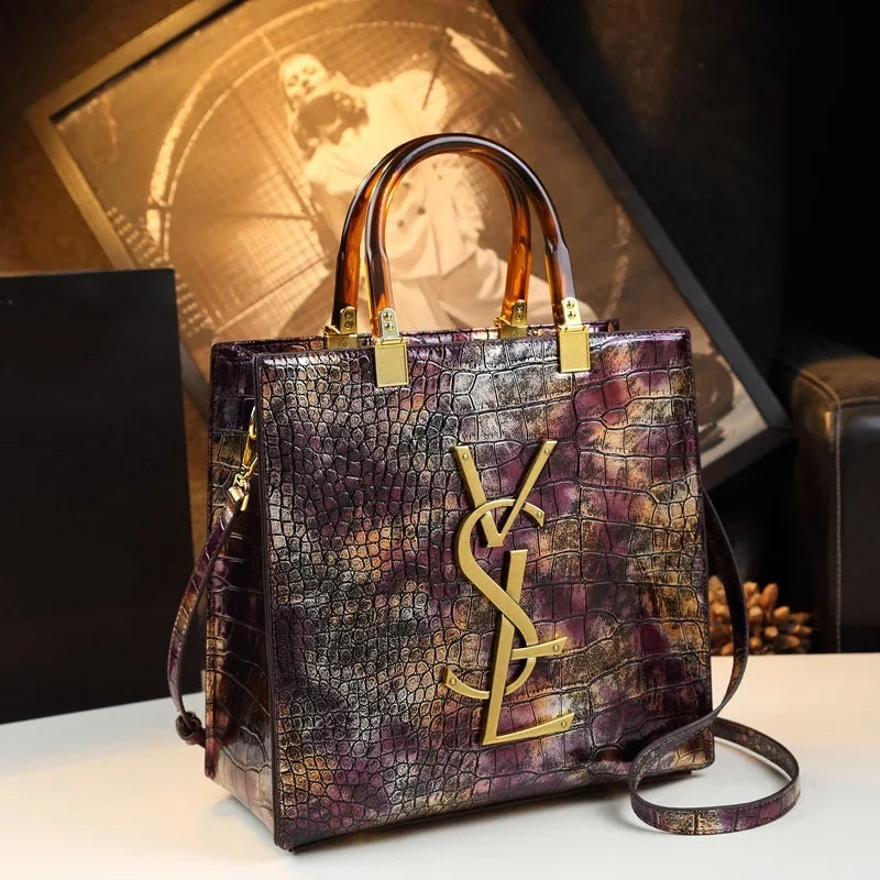 New Spring All-match Alligator Pattern Atmosphere Middle-aged Bag