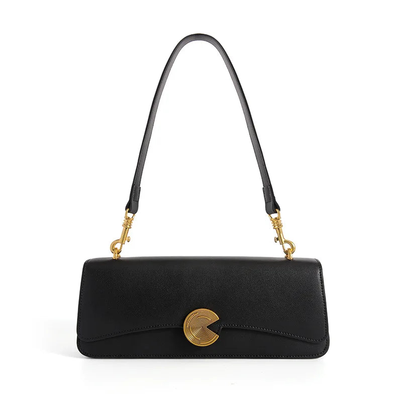 Genuine Leather Women's Baguette Bag