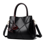 Large-capacity genuine leather women's bag