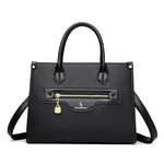 Large capacity motorcycle style tote women's bag