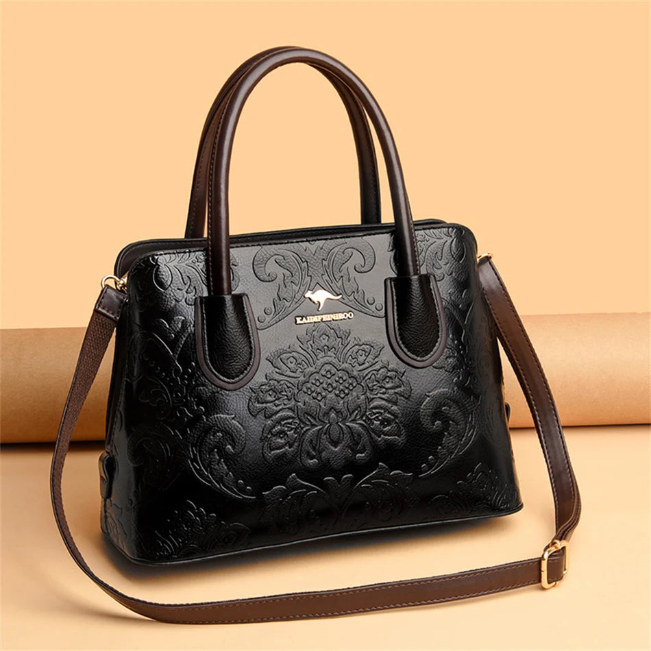 Luxury Flower Pattern Designer Handbag
