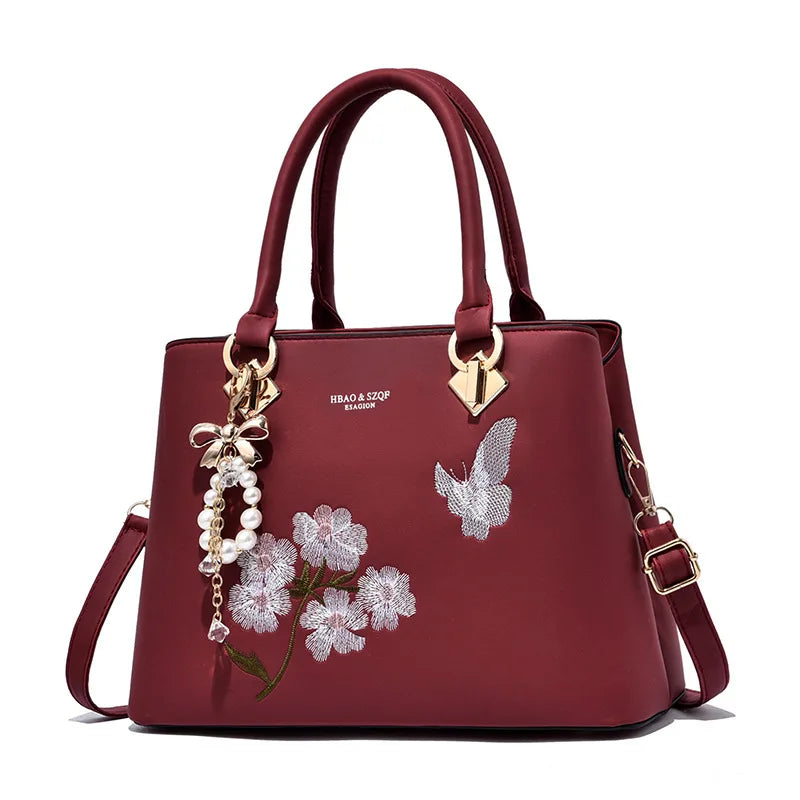 Fashionable Embroidered Crossbody Women'S Handbag