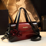 Spring and autumn patent leather snake pattern armpit handbag